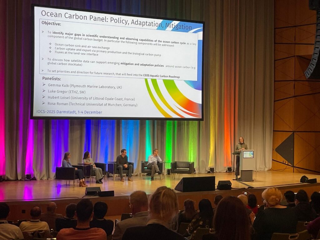 Panel discussion at the conference on stage